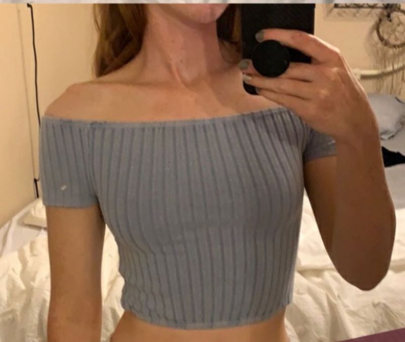 Off Shoulder Crop Top