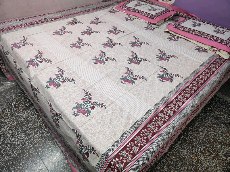 Double Bed Bedsheet Pure Cotton