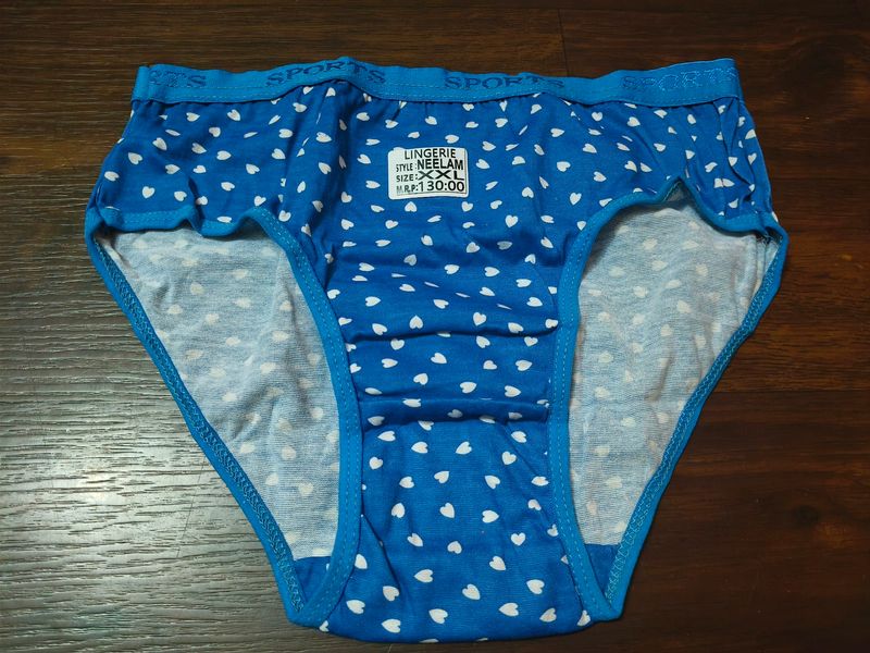 Unused Panty With Heart Pattern