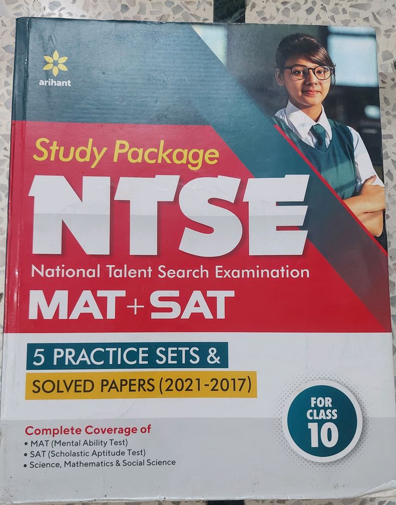 Study Package NTSE MAT+SAT. 5 practice Sets & More