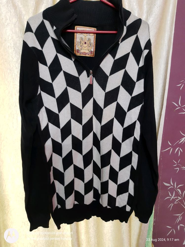 Black & White Sweater For Girls