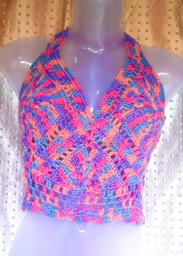 Brand New Designer Crochet Top