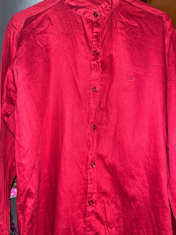 Maroon/Dark Red Shirt For Men