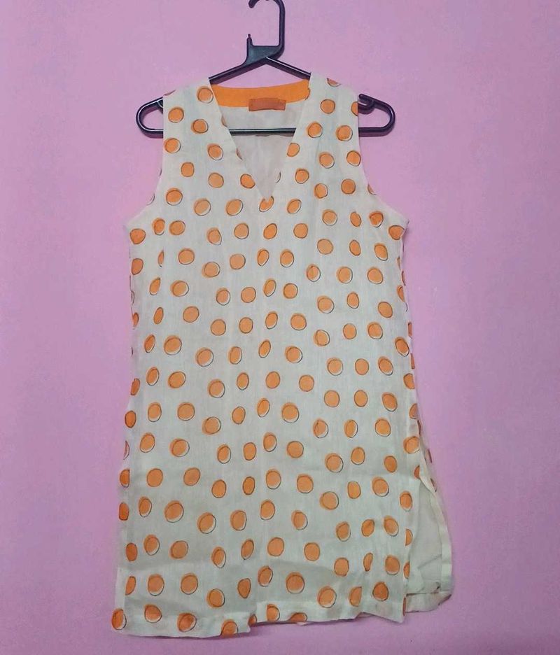 Polka Dot Short Kurti