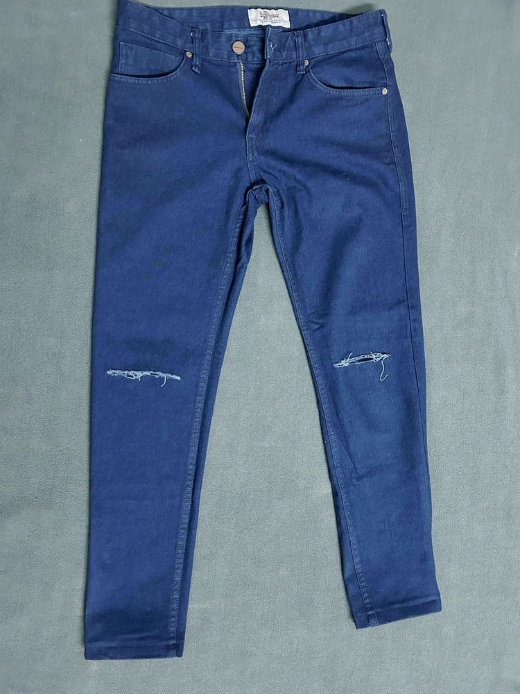 Men Roadster Dark Blue Denim Jeans