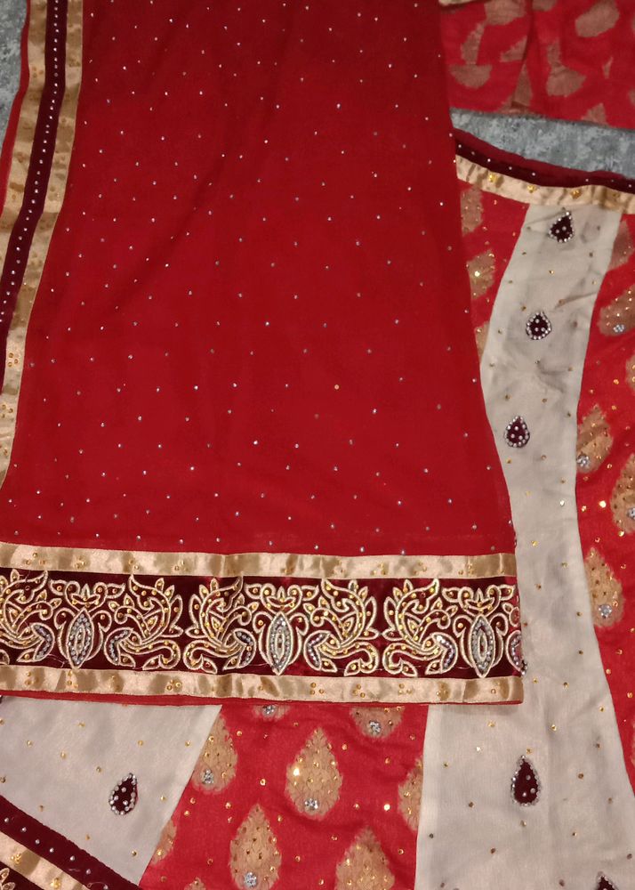 Bridal Lehenga Maroon And Silver Colour