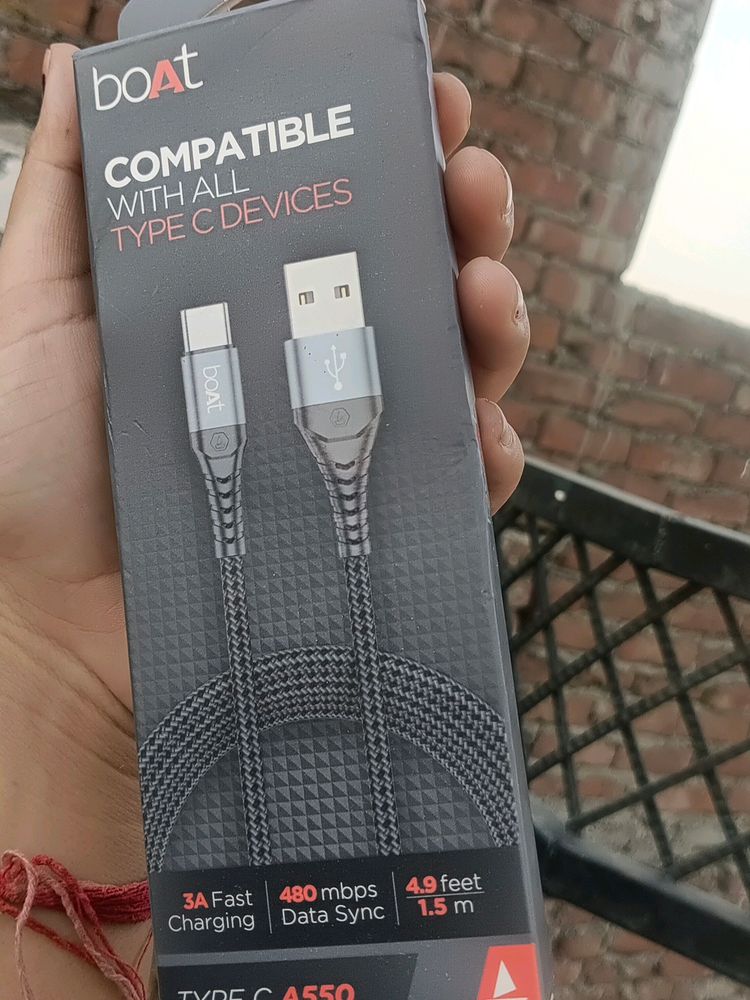 New Boat Type C charging Cable