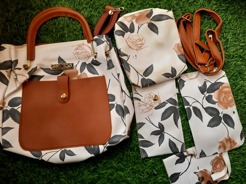 Floral Print Latest Bag 5pc Collection