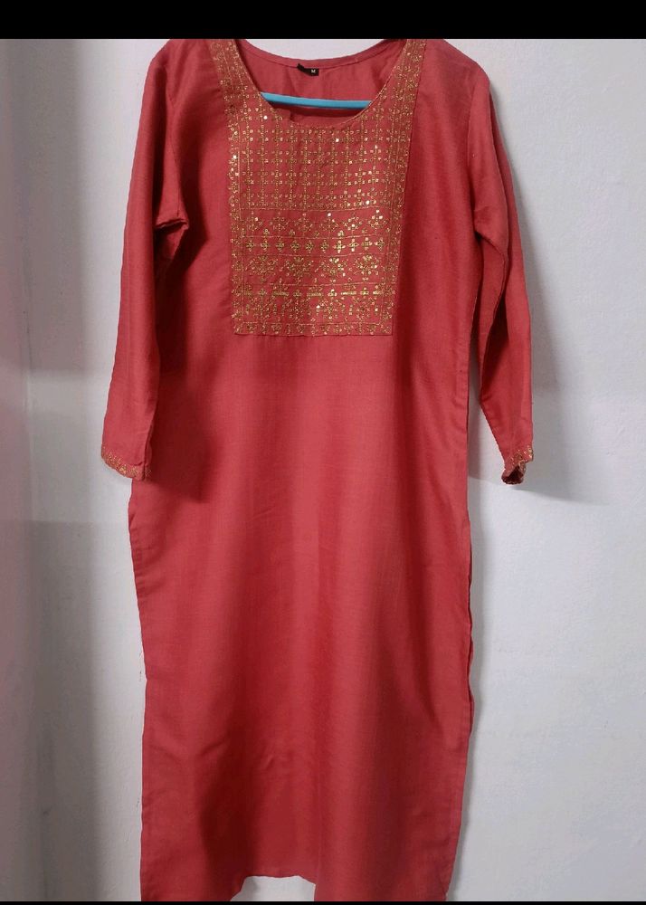 Peach Kurti