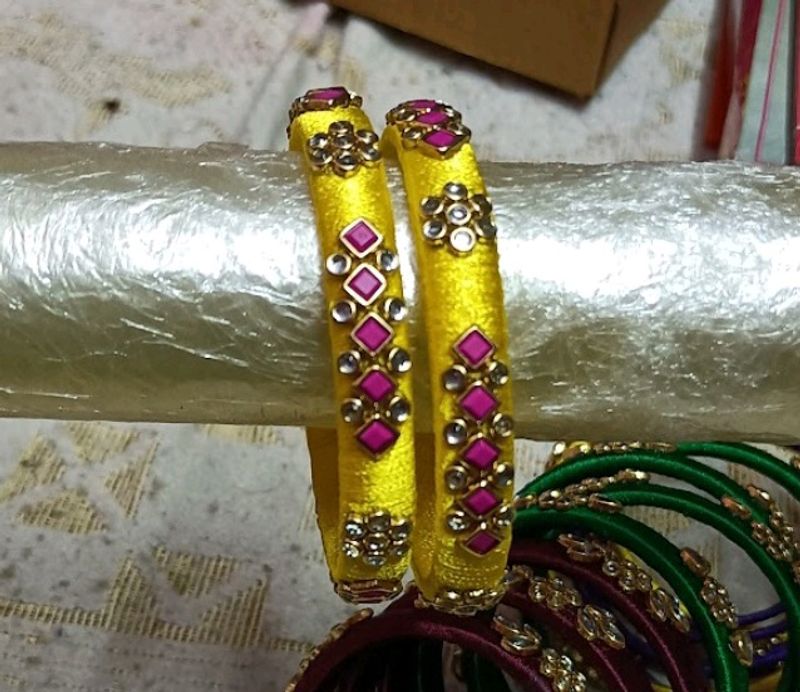 Handmade Silk Thread Bangles