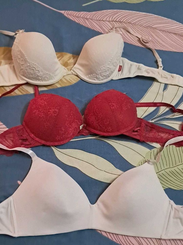 Combo Of Three Imported Fabric Bra