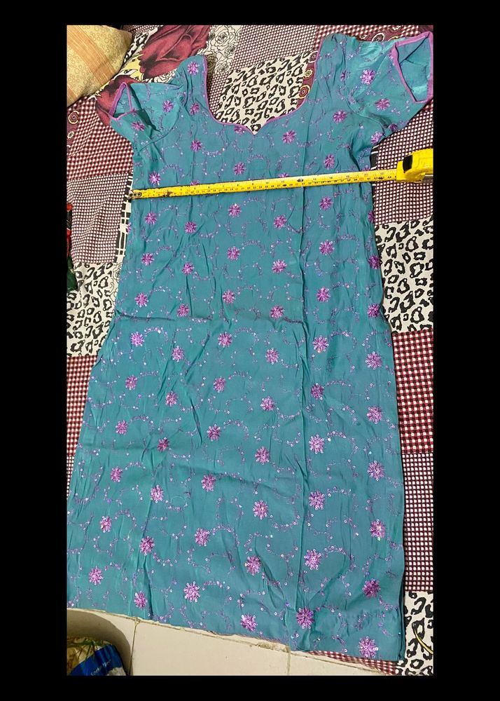 Sitara Work Cotton Kurti