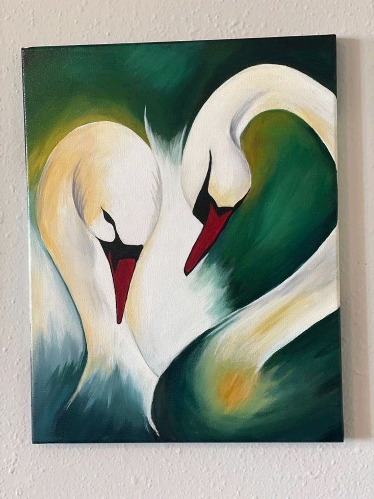 Two Swans Painting