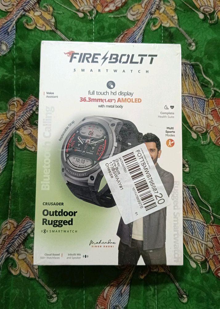 Firebolt Crusader Amoled Rugged Smart Watch