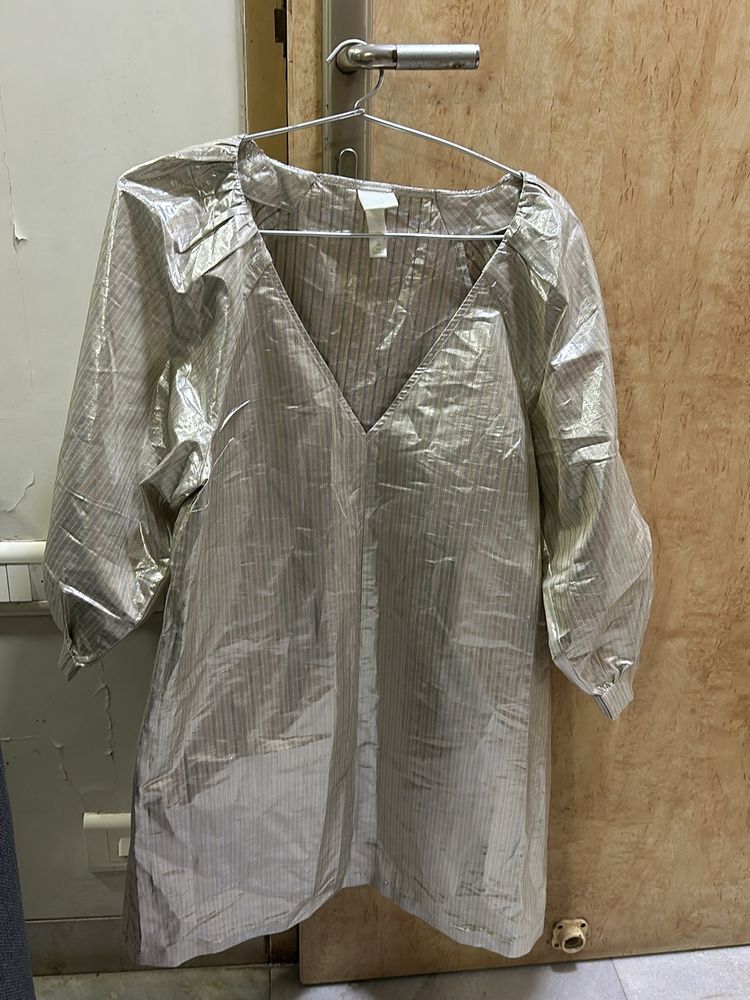 Silver Dress. Not Too Loose . Retro Parties.