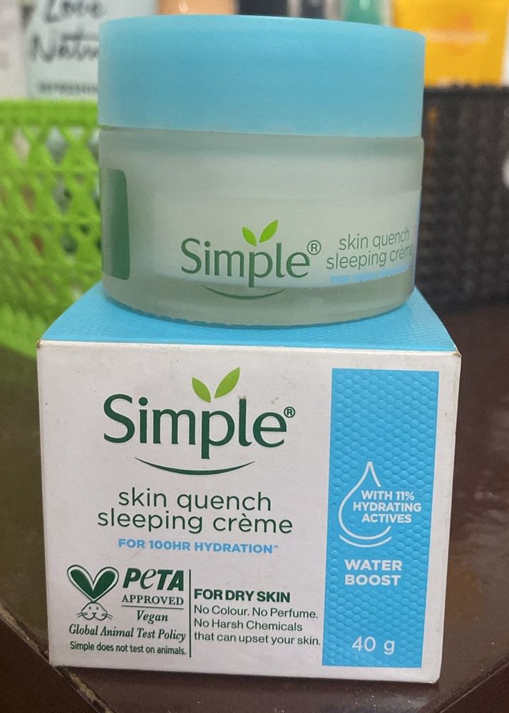 Simple Skin Quench Sleeping Creme