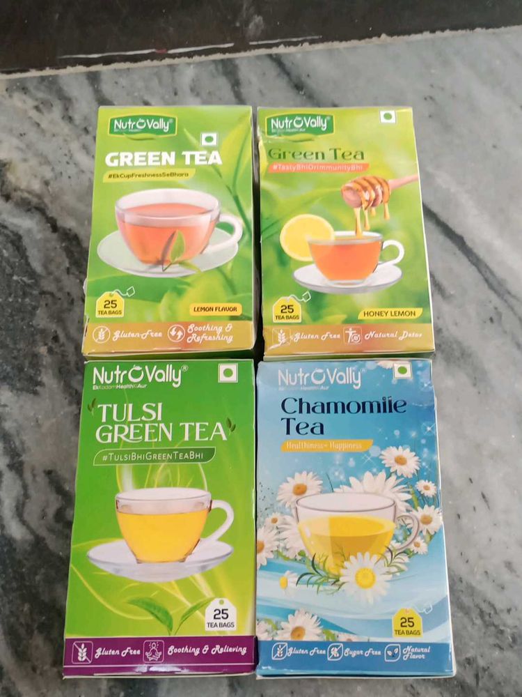 Nutrovally Green Tea Pack Of 4