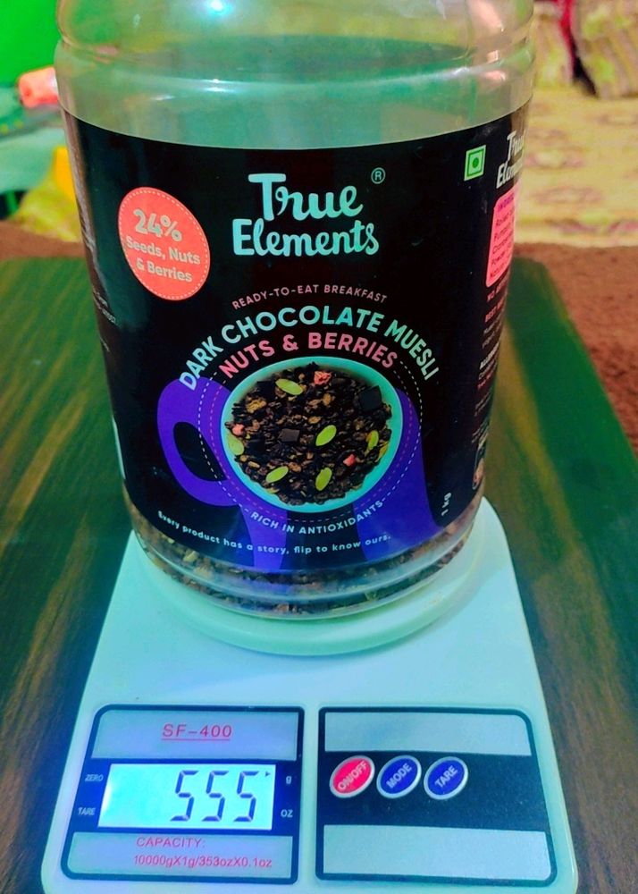 True Elements Dark Chocolate musli