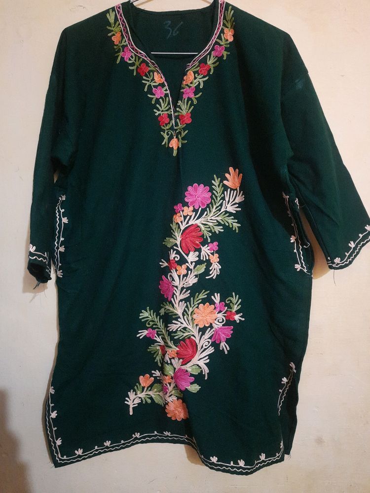 Kashmiri Pheran With Embroidery