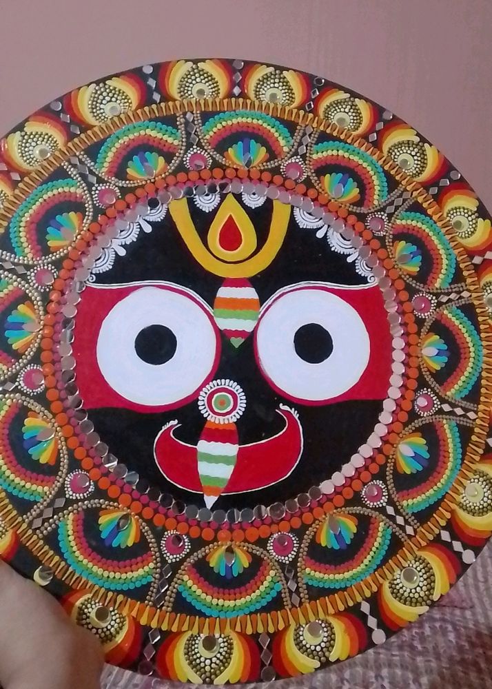 Handmade Dot Mandala Of Jagannath Bhagwanji