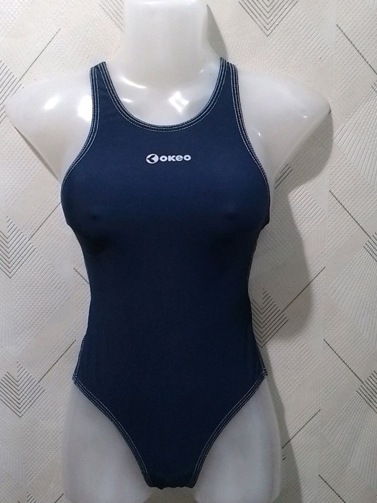 Navy Blue Swimming Bodysuit