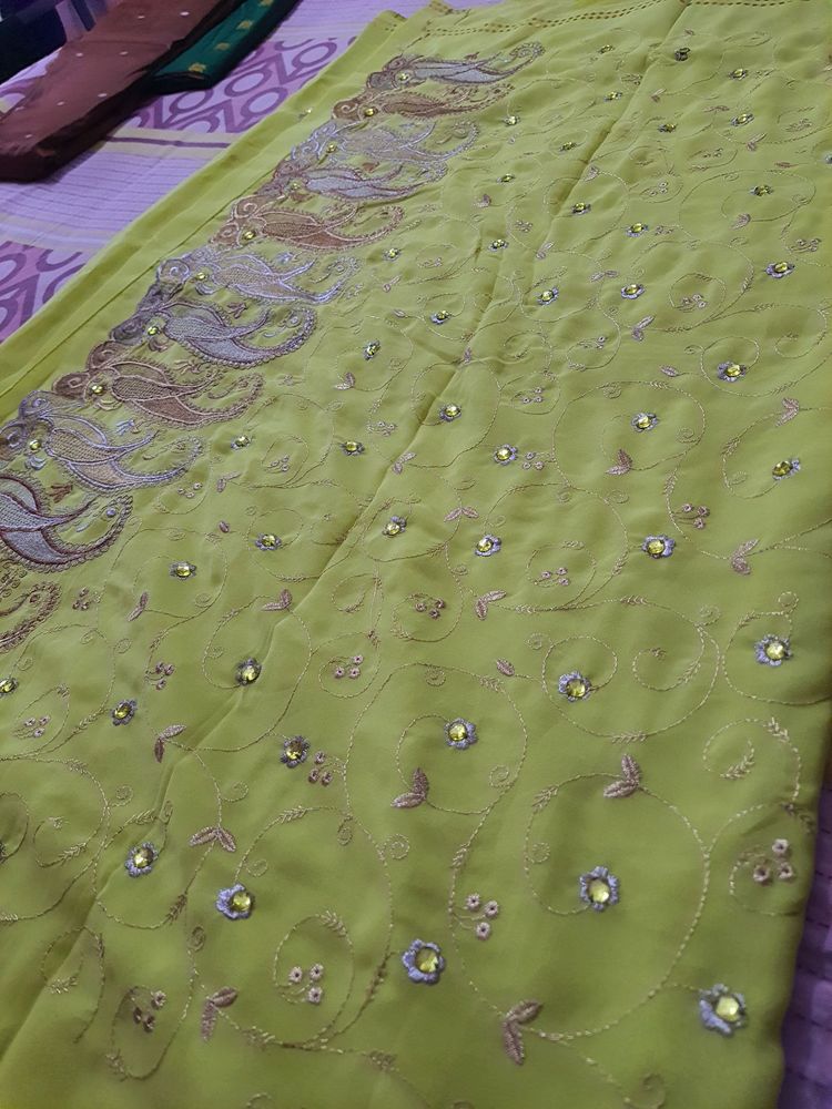 Green Saree