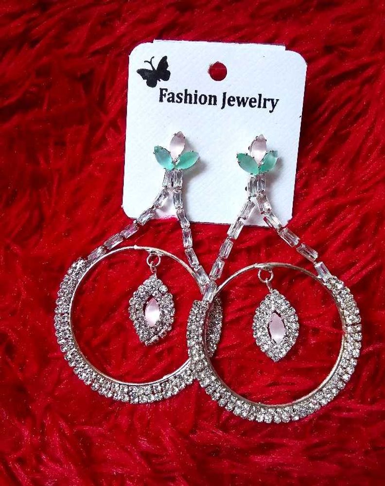 Big American Diamond Earrings