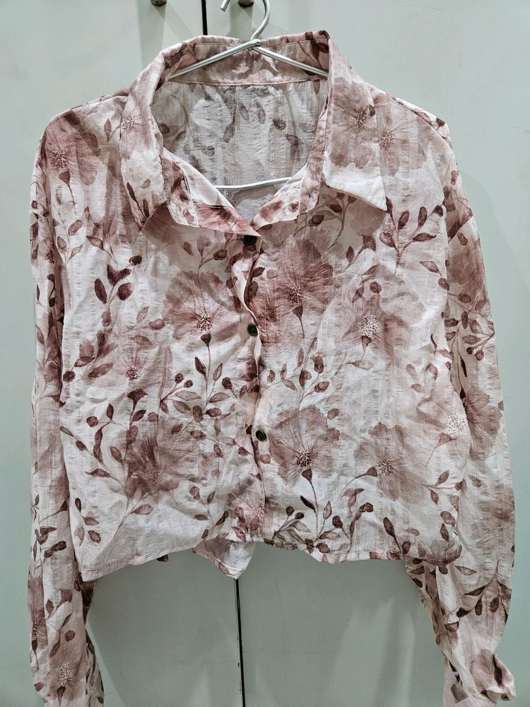 Printed Satin Shirt