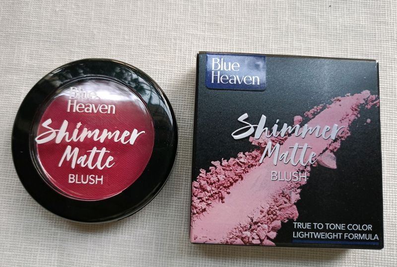 Blue heaven shimmer matte Blush