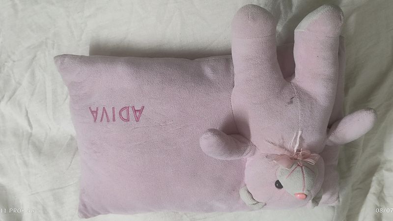 Soft Cushiony Pink Pillow For Kids