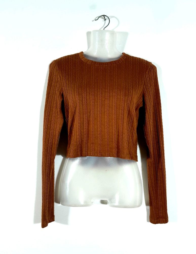 Brown Fitted Top (Women's)