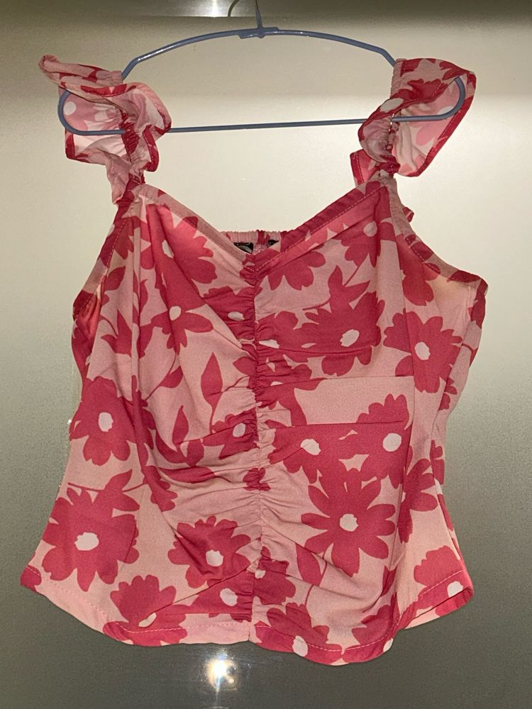 FabAlley Pink Floral Top