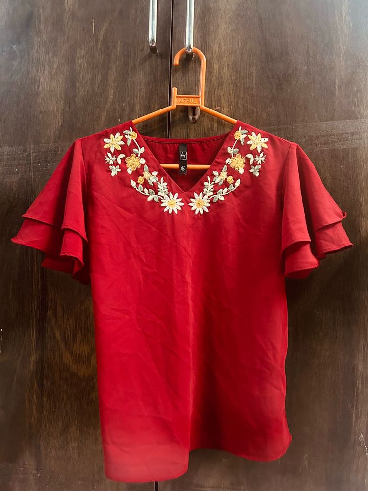 Hey Brand Red Top For Women