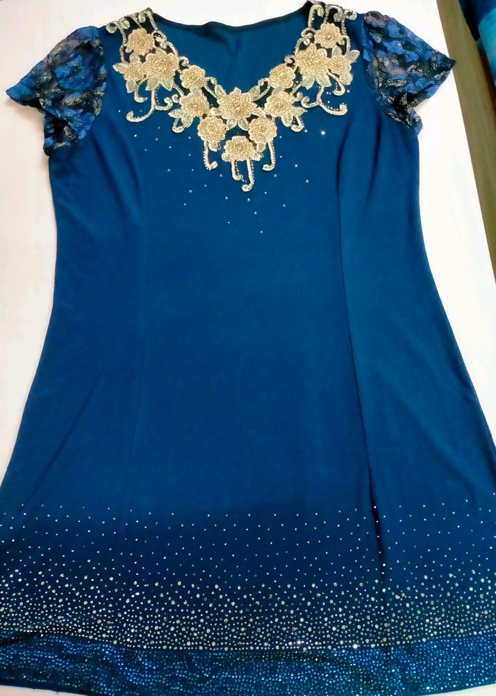 Royal blue Kurti (Party Wear) Brand New