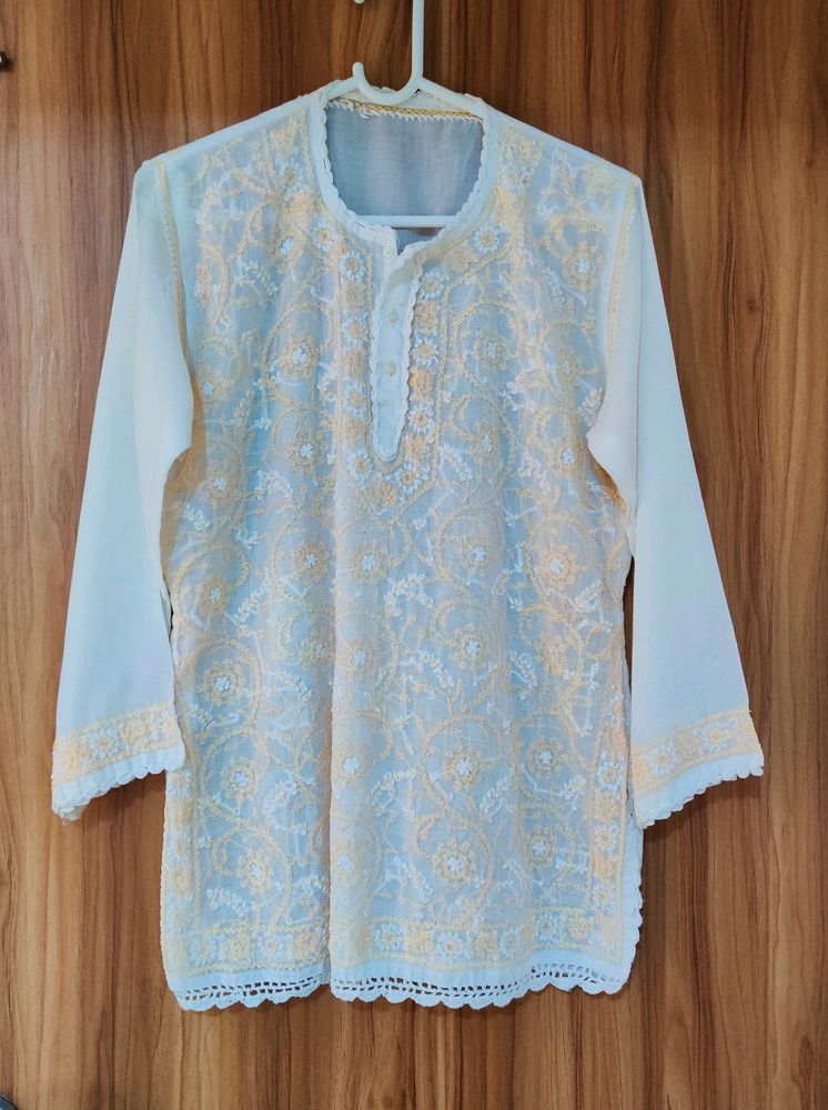 Chikankari Short Kurta/Tunic