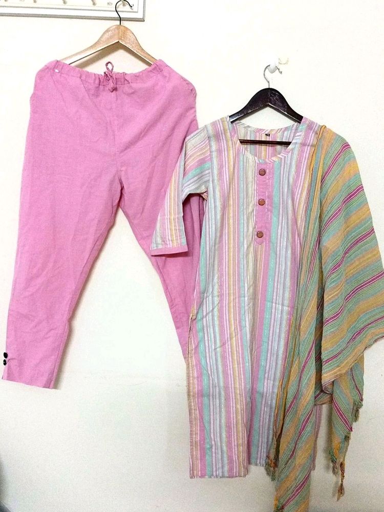 Pink Kurta Set