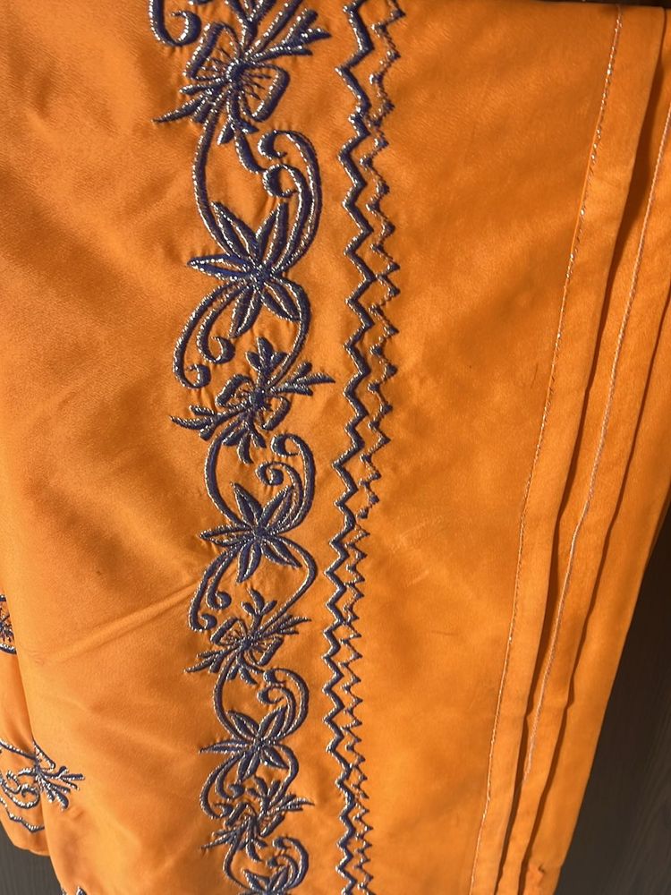 Beautiful Orange Saree