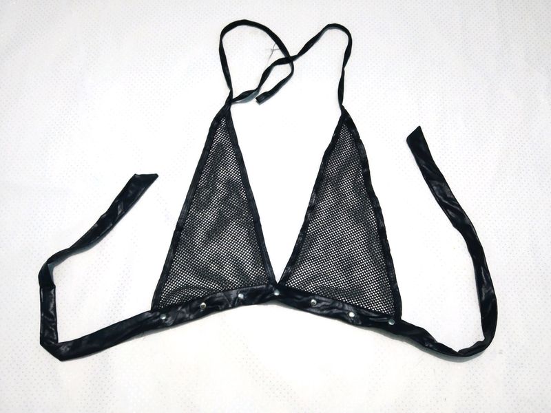 (113)Leather Bra Free Size