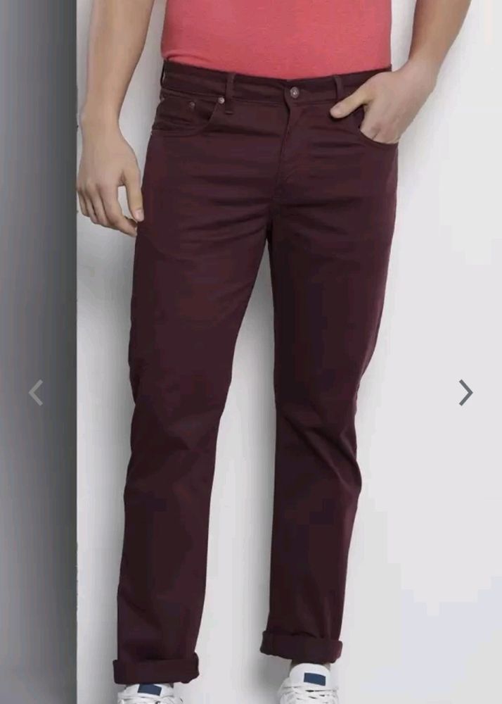 Nautica Smart Trousers Maroon New (W32-34)