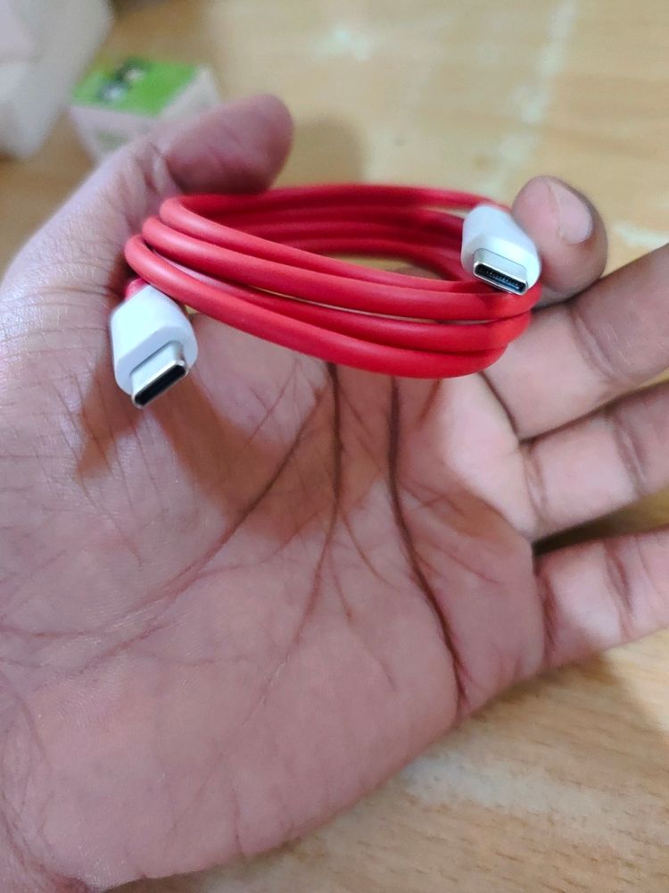 OnePlus type c to cee Cable red