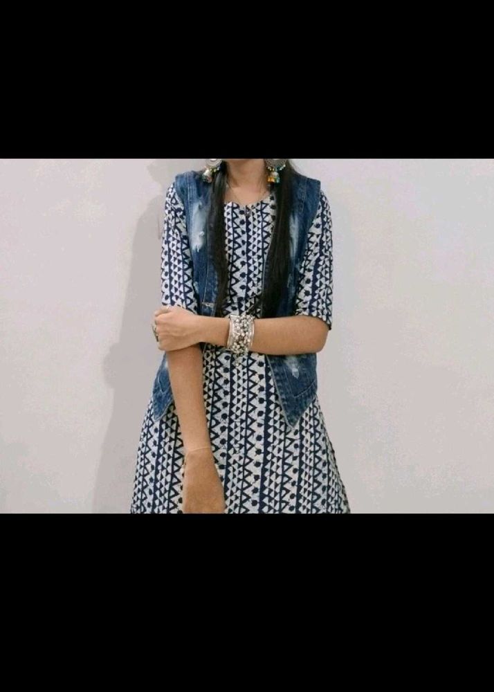 Blue Print Kurti