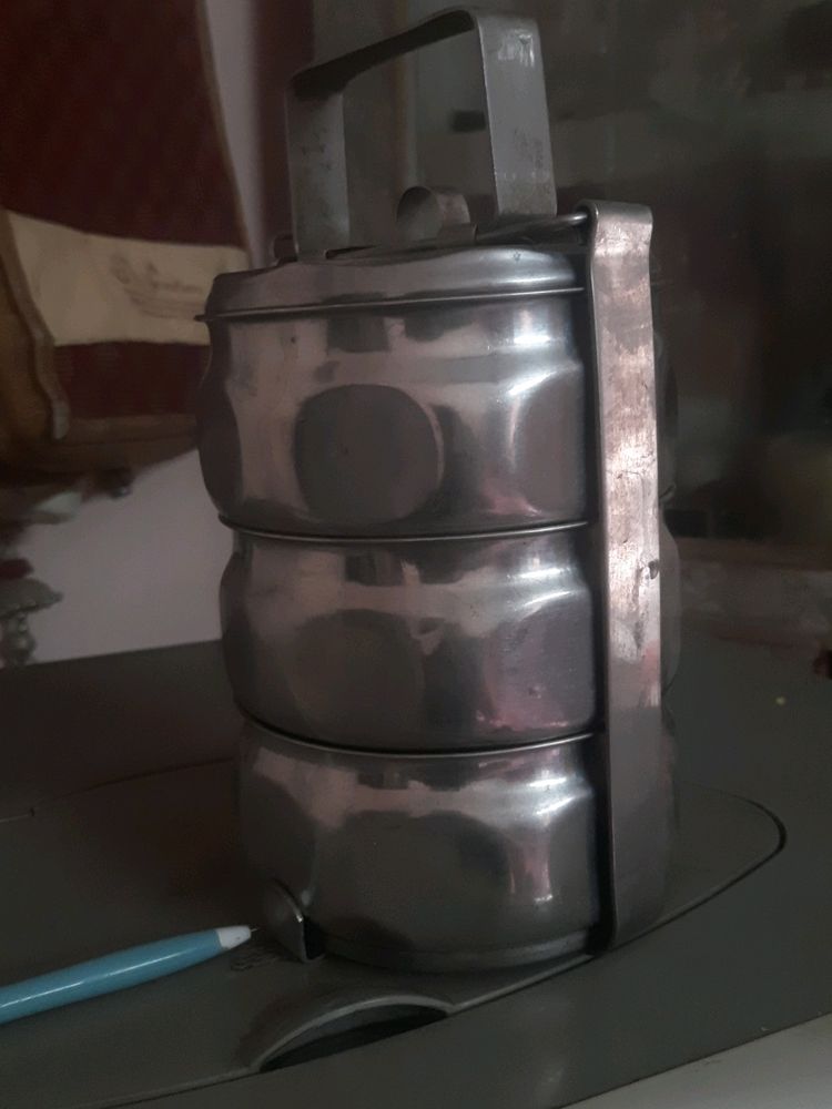 3 Compartment Steel Tiffin