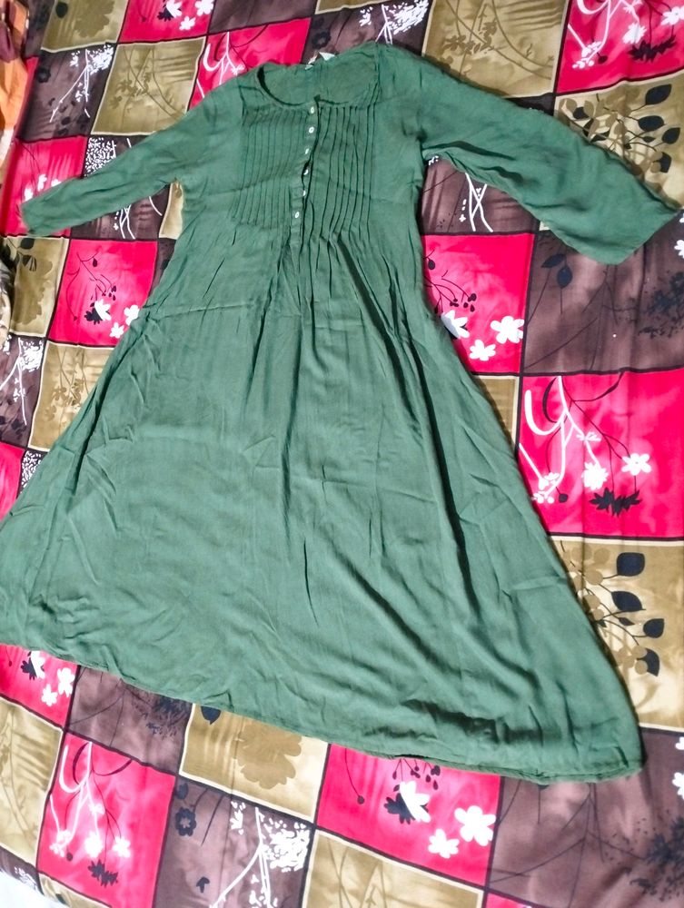 Olive Green Frock...