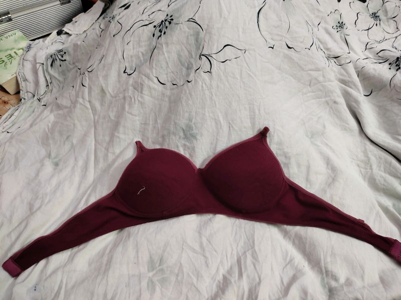 Maroon Padded Bra