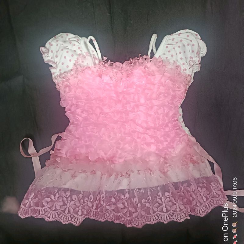 Pinky Bubble Frock