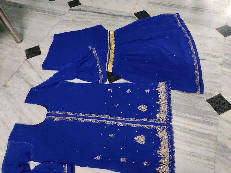 Royal Blue Colour Garara Set