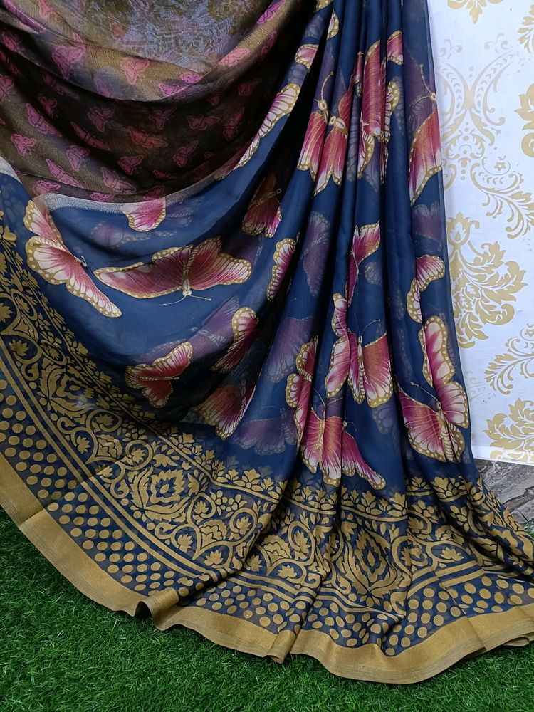 Chiffon Brasso Saree