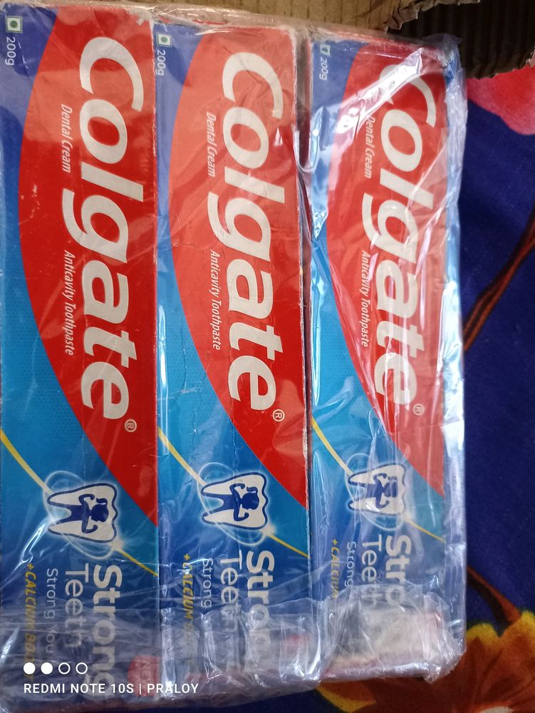 Colgate Strong Teeth Pack Of 3 Total 600g