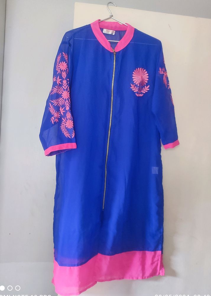 Women's Blue Pink Kurti