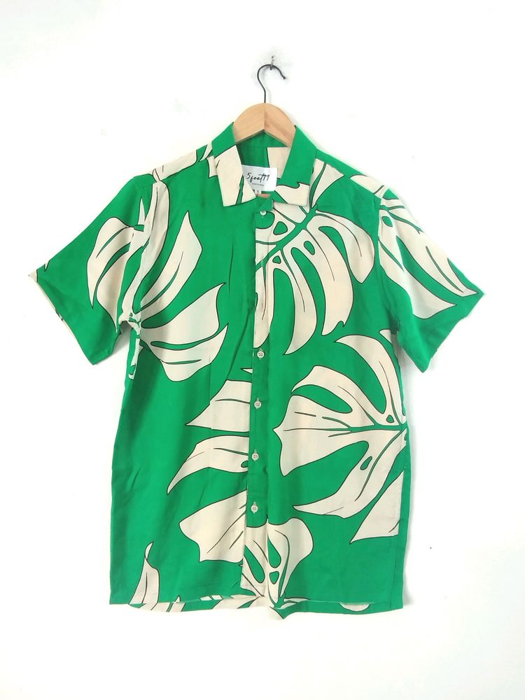 Clearance sale ,Green Printed Shirt ( Men)